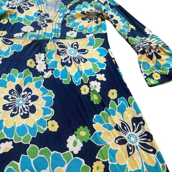 Lilly Pulitzer Twyla Mod Floral Print Dress Bell Sleeves Bold Size Small Women's - Picture 5 of 11